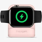 Spigen S350 Designed for Apple Watch Charger Stand Apple Watch Ultra 2/Ultra 49mm, Series 10 46/42mm, 9/8/7 45/41mm, SE2/SE/6/5/4 44/40mm, 3/2/1 42/38mm TPU with Non-Slip Stable Base - Pink Sand