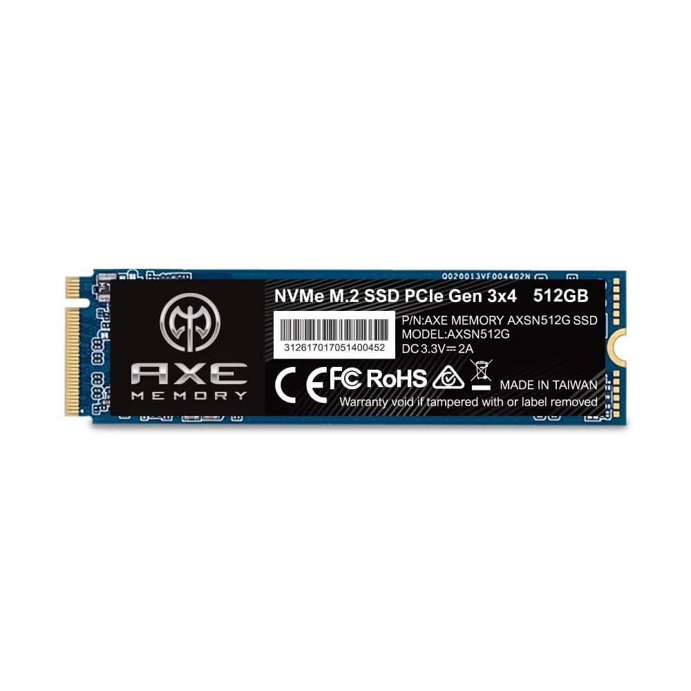 Axe Memory 512gb NVMe M.2 2280 PCIe Gen 3x4 Internal SSD Solid State Drive