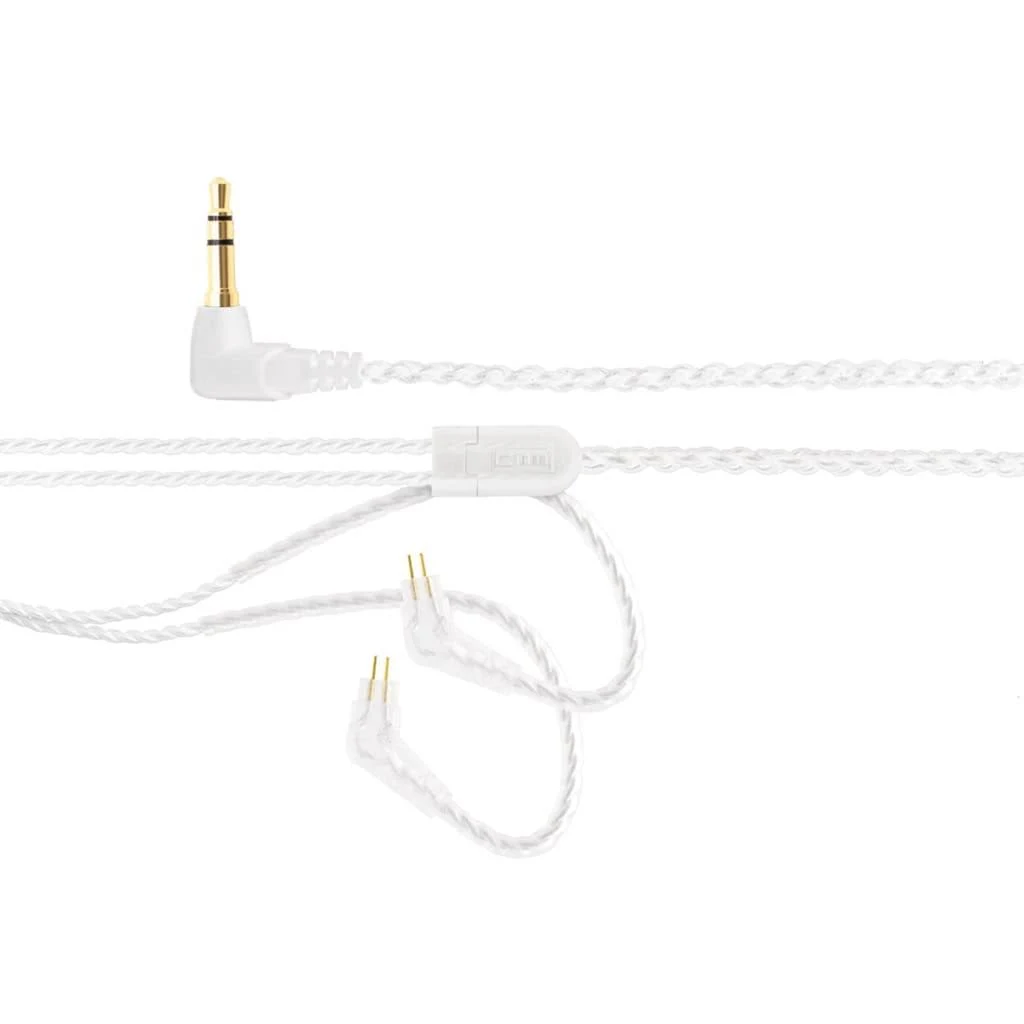 CTM IEM Replacement Cable 50 inch| Clear | 2-Pin Connector | by Clear Tune Monitors