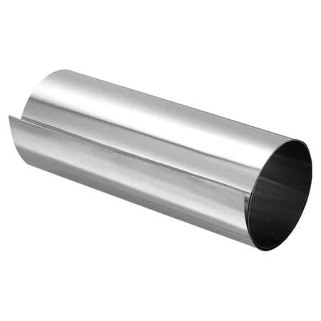 Uxcell 0.05x150x1000mm 304 Stainless Steel Roll Sheet Fine Plate Sheet Foil, Silver Tone