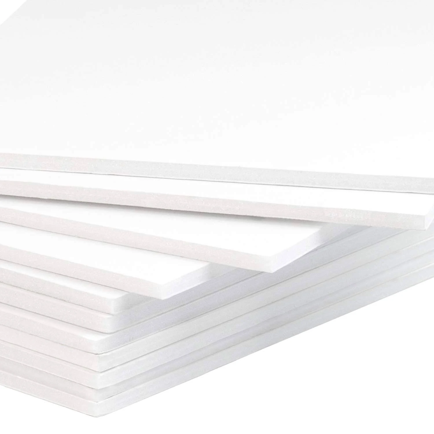 Mat Board Center, Pack of 10 Acid-Free Foam Boards, 20x24 inch White Foam Boards, 1/8" Thick