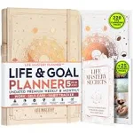 Life Mastery Planner - A 12 Month Journey to Crush Your Goals, Increase ...