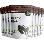 Elan Organic Ancient Black Rice 8 Pack, 120 Oz, Non-GMO, Vegan, Gluten-Free