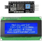 SunFounder IIC/I2C/TWI Serial 2004/20x4 LCD Module Shield for Arduino Uno/Mega2560