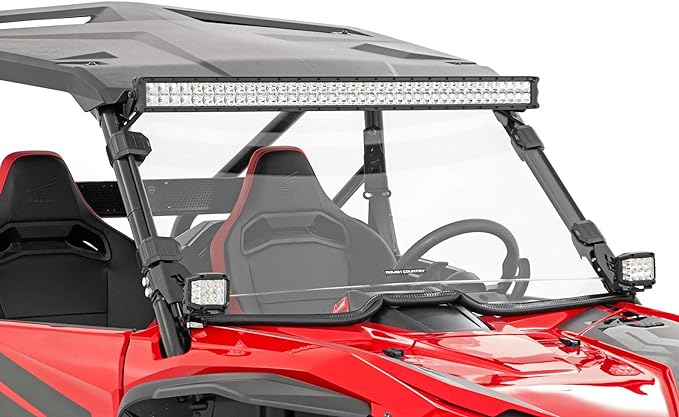 Rough Country (98182020) Full Windshield | Scratch Resistant | Honda Talon 1000