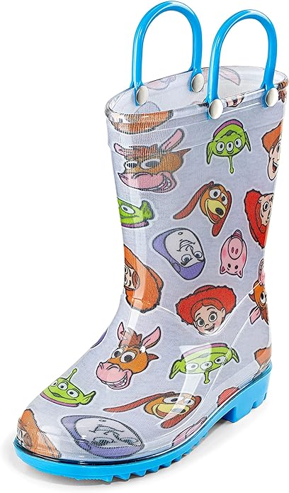 Disney Toy Story Kids Waterproof PVC Rainboots - Featuring Buzz Lightyear, Woody ...