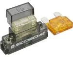 Scosche PMFHIKF in-line Fuse Holder for 4 or 8 Gauge Power Wire. Includes 40 and 80 Amp Maxi-Fuses