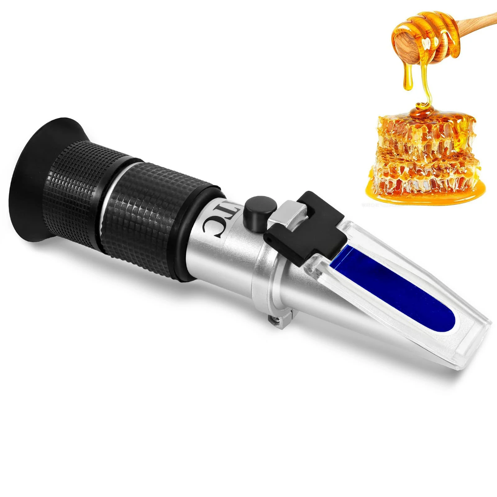 Honey Refractometer for Honey Moisture, Brix and Baume, 3-In-1 Uses, 58-90% Brix