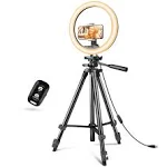 Sensyne 12&#039;&#039; Ring Light with Tripod Stand LED Selfie Ring Light with Stand an...