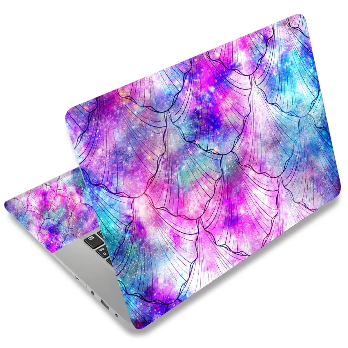 15 15.4 15.6 Inches Laptop Skin Sticker Personalized 12.1 13 13.3 14 Inches Universal Netbook Skin Sticker Reusable Notebook PC Art Protector by AORTDES (Colorful Shell)