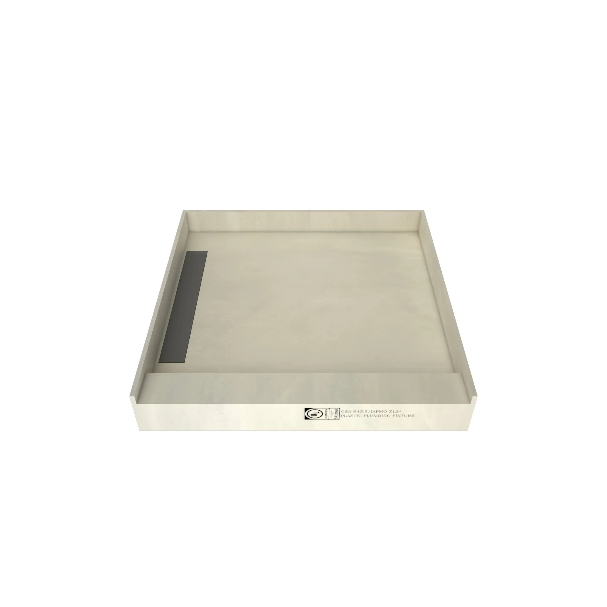 Tile Redi 36-in W x 36-in L Made For Tile Single Threshold Square Shower Pan Base with 4.5-in H Threshold (Left Drain)