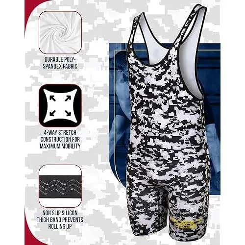 Exxact Sports Sublimated Youth Wrestling Singlet Kids For Boys