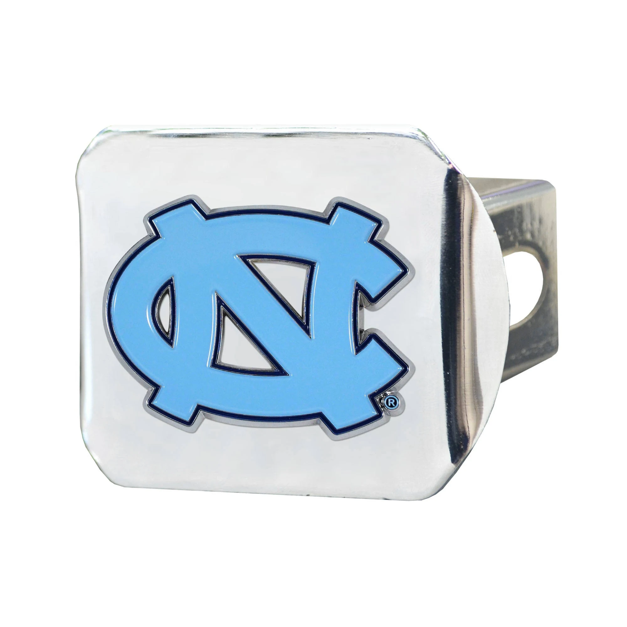 FANMATS NCAA University of North Carolina - Chapel Hill Color Emblem on Chrome Hitch Cover 22807