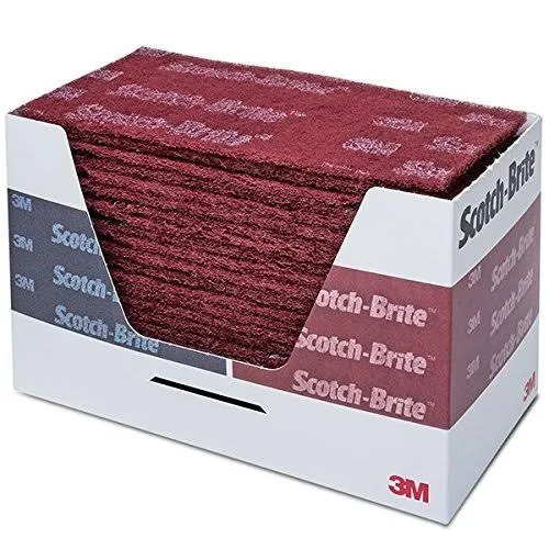 3M 64659 4-1/2" x 9" Scotch-Brite Very Fine Durable Flex Hand Pad