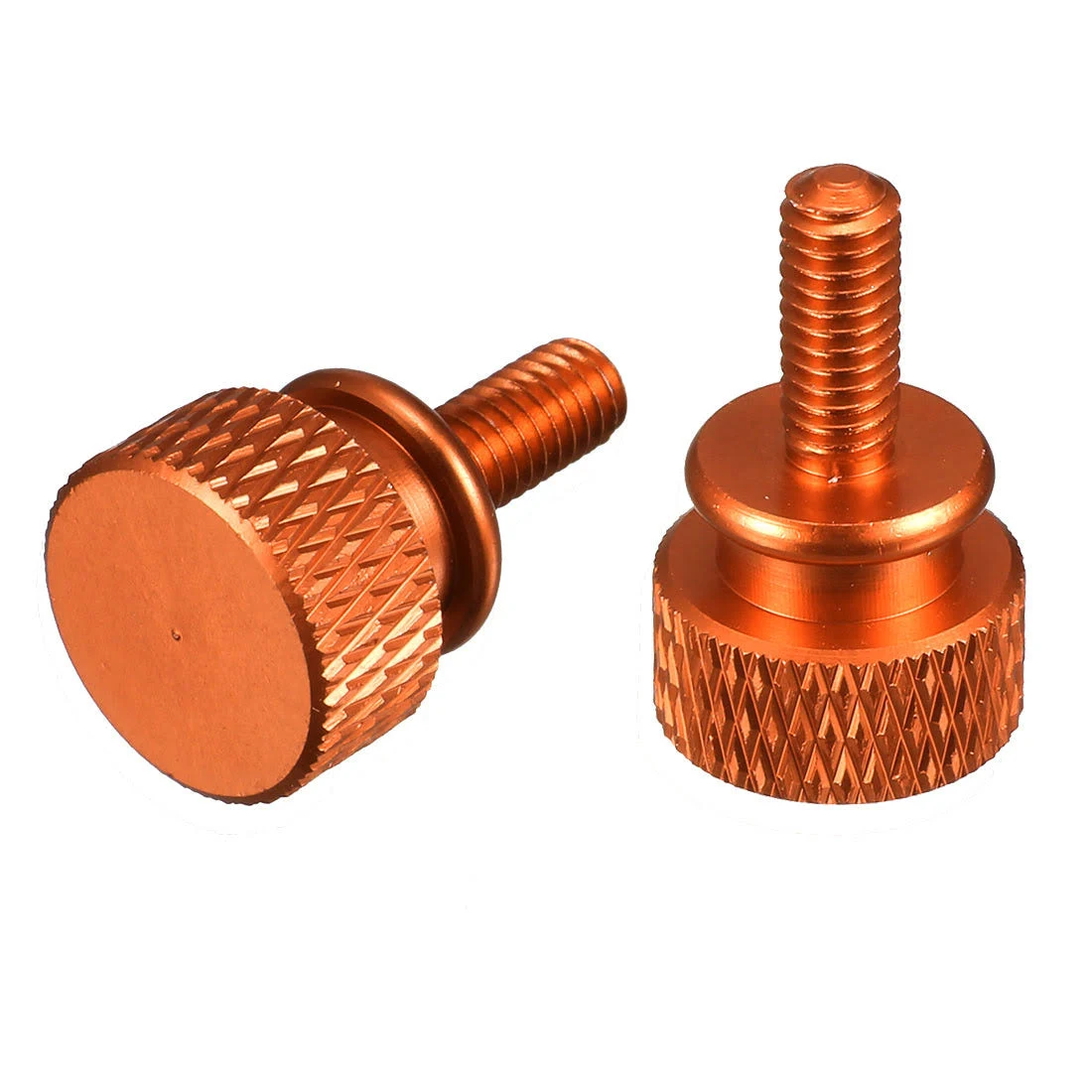 uxcell Computer PC Case M4x10mm Shoulder Type Knurled Thumb Screw Orange 10pcs