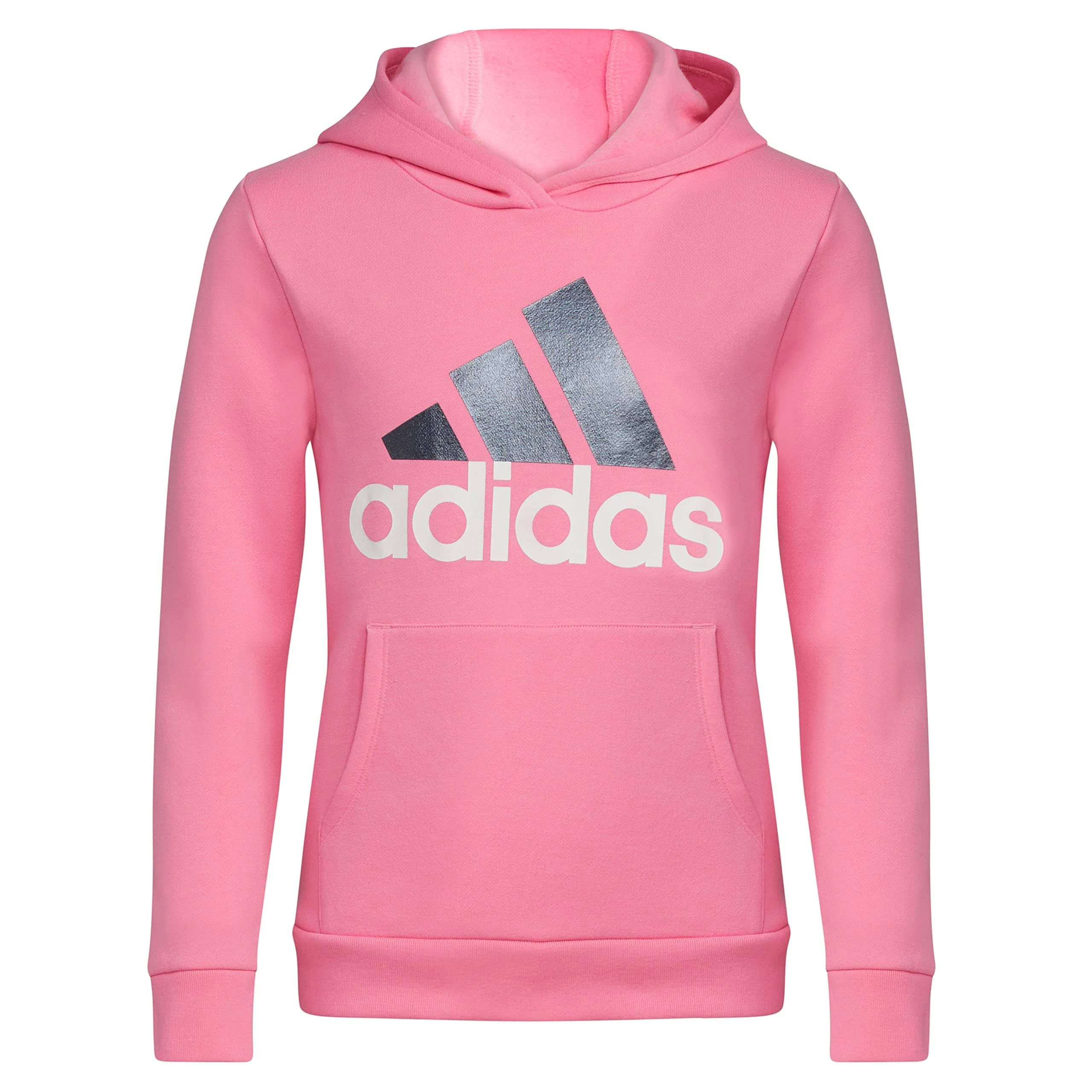 adidas Girls' Gradient Fleece Pullover Hoodie