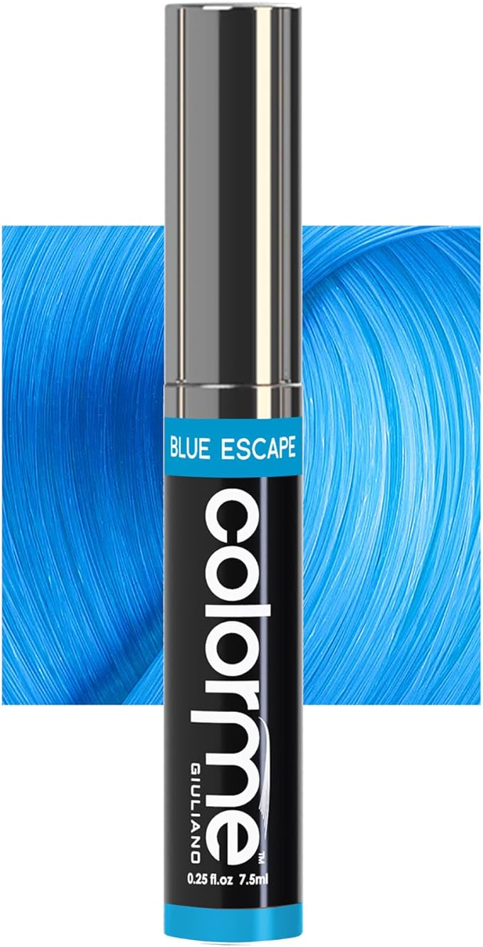 Colorme Root Touch Up Temporary Hair Mascara to color and Blend Semi Permanent Dye regrowth. Washes Out (BLUE)