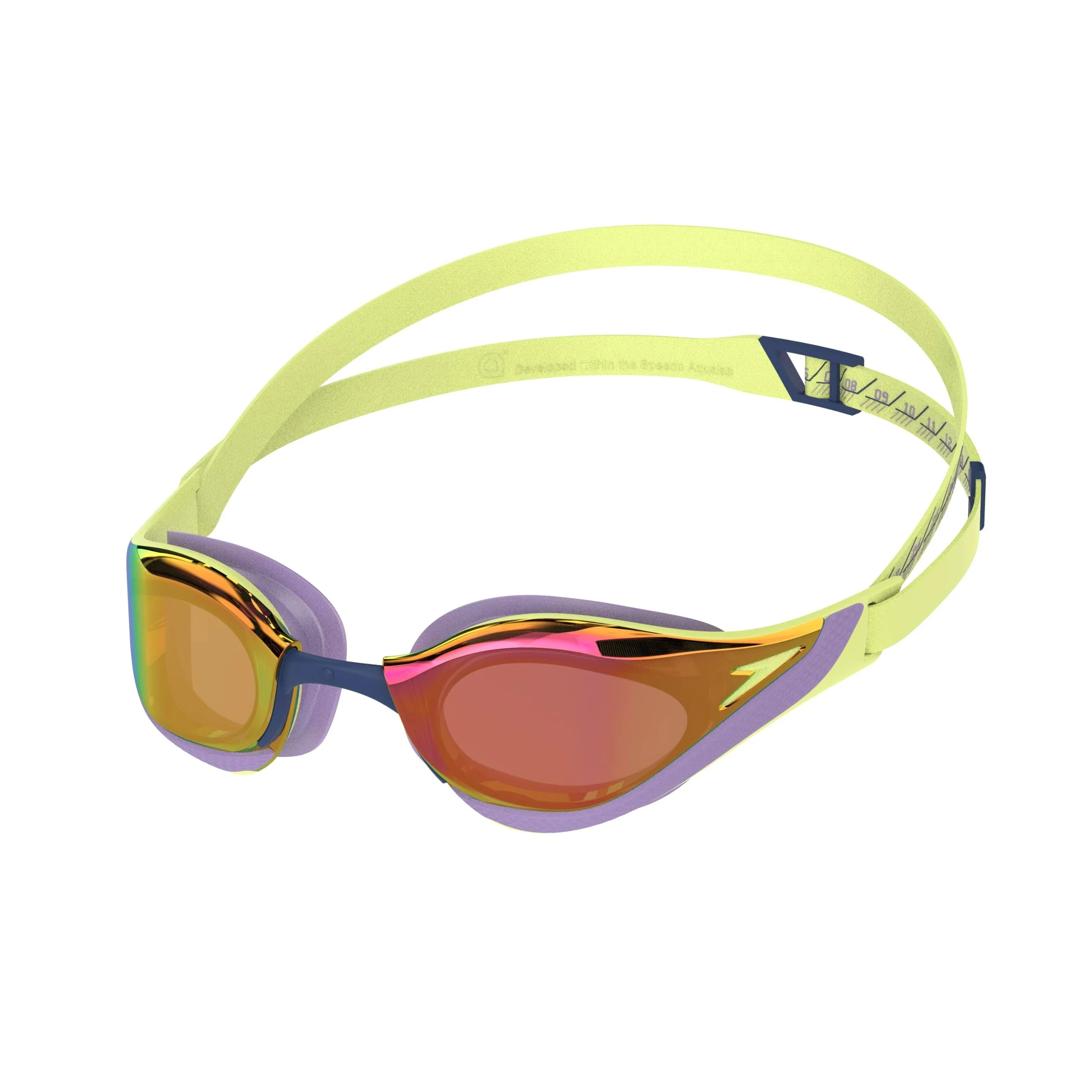 Speedo Fastskin Pure Focus Mirrored Goggles, Spritz Miami Lilac/Ruby