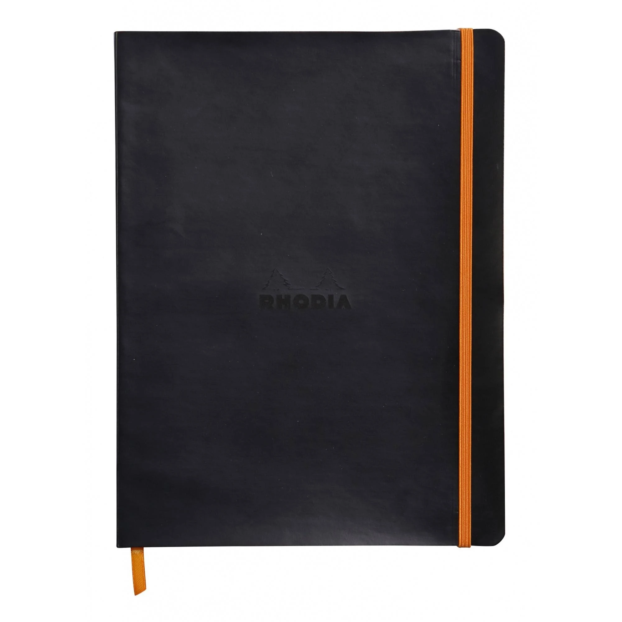 Rhodia Rhodiarama SoftCover Notebook - 80 Dots Sheets - 9 3/4 x 7 1/2 - Black Cover