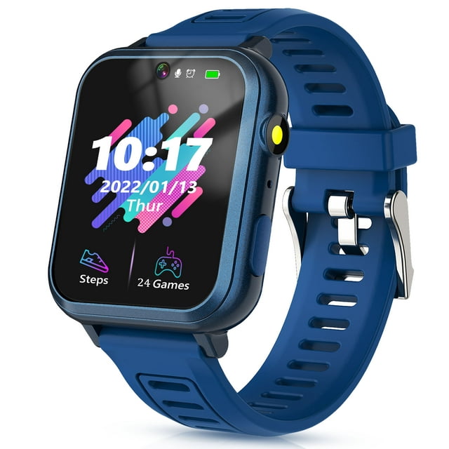 Smart Watch for Kids, Gift for Girls, with 24 Games, Video Camera, &amp; Music Alarm