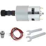 RATTMMOTOR DC Motor CNC 775 Spindle Motor 100W 12-24VDC 20000RMP + ER11 Collet for DIY Mini CNC Router 3018 3018Pro 3018Pro-Max 3018Pro-N 1610 1610Pro Engraving Router Milling Machine