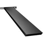 THE ORIGINAL GRANITE BRACKET Countertop Support Bracket 36&#034; Hidden Island Black