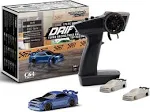 CALLPHA Turbo Racing 1:76 Scale Drift RC Car with Gyro Mini Full Proportional RTR 2.4GHz Remote Control with 2 Replaceable Body Shell (C64