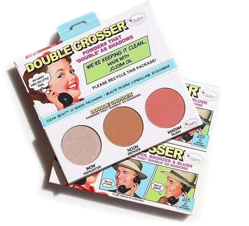 Thebalm Double Crosser Highlighter, Bronzer & Blush Palette