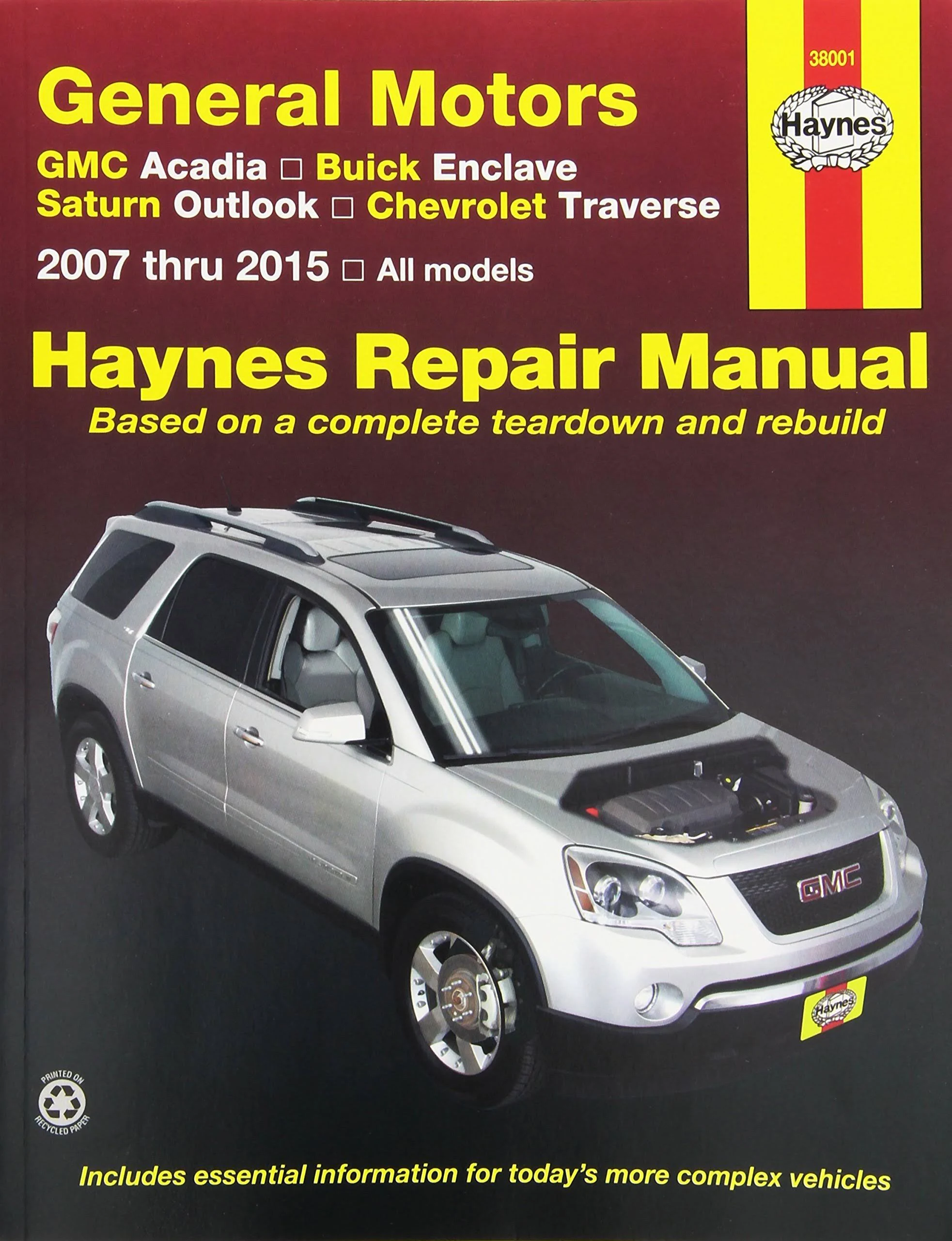 Haynes Manuals 38001 Repair Manual