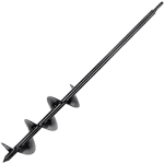 VEVOR Auger Drill Bit for Planting, 1.6 x 16.5 inch Garden Auger Drill Bit, Spiral Drill Bit for Bulbs Planting & Holes Digging, 3/8" Hex Drive Drill