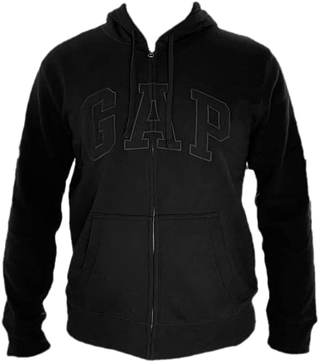 GAP Men's Full Zip Fleece Logo Hoodie