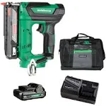 Metabo HPT NP18DSALTM 18V MultiVolt Lithium-Ion Cordless 23-Gauge Compact Pin Nailer Kit (2 Ah)