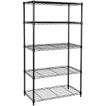 Seville Classics Solid Steel Wire Shelving Storage Unit Adjustable Shelves Or...