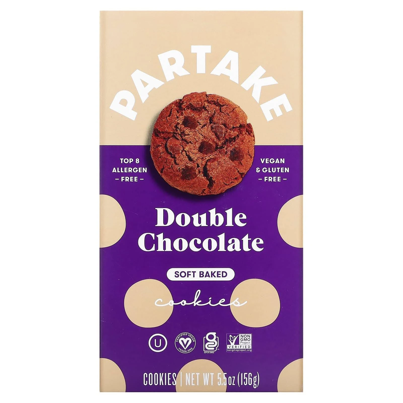 Partake Foods Soft Baked Cookies Double Chocolate