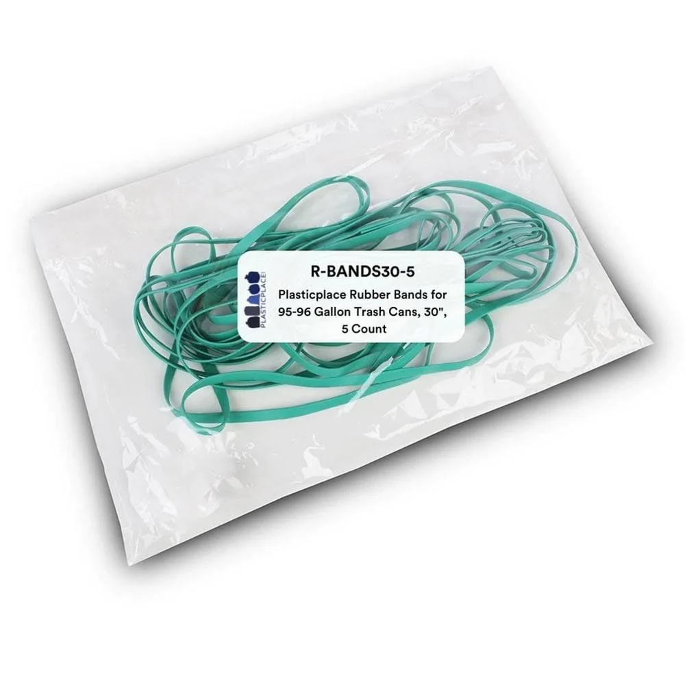 Plasticplace Plasticplace Rubber Bands for 33 Gallon Trash Cans, 20 Inch (5 Count)