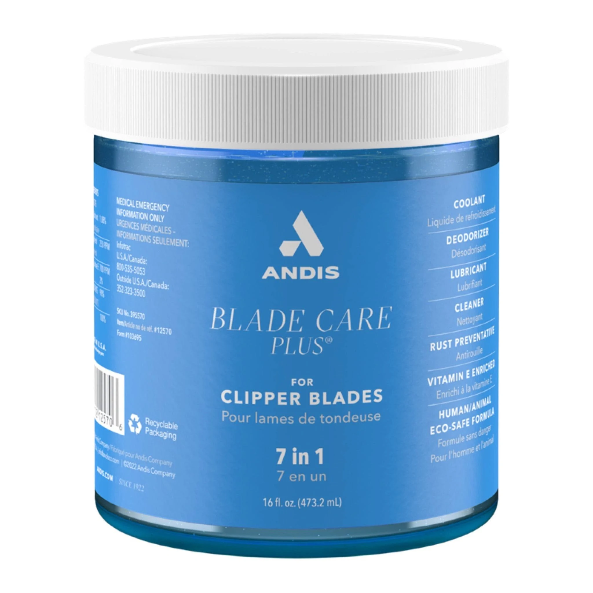 Andis Blade Care Plus Dip Jar, 16.5oz