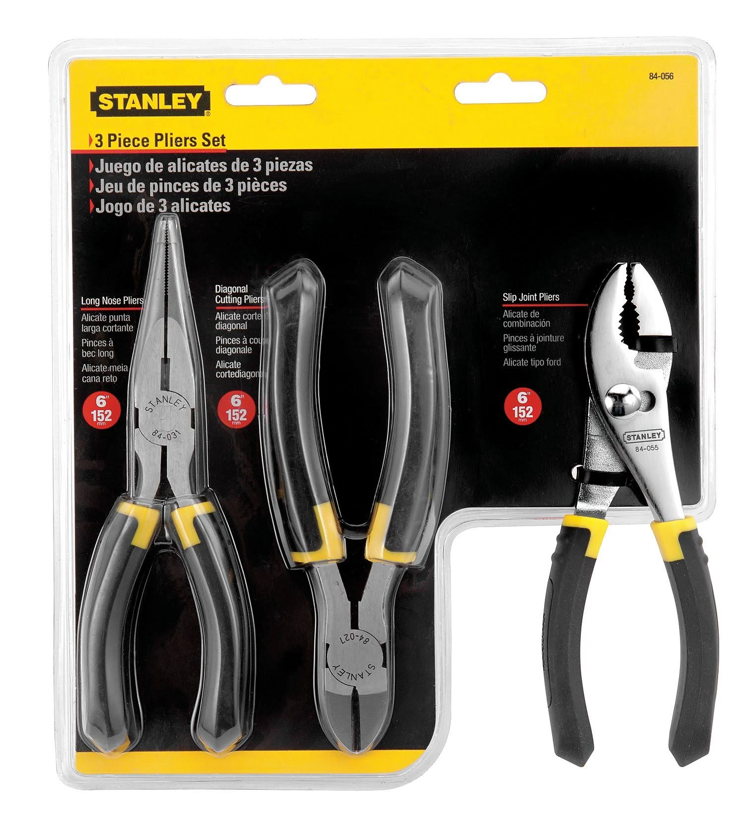 Stanley 84-056 Bi-Material Plier Set - 3 Piece