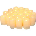 CANDLE IDEA Flameless LED Votive Candles 24 Pack, 1.5&#034; x 2&#034;, Battery Operated...