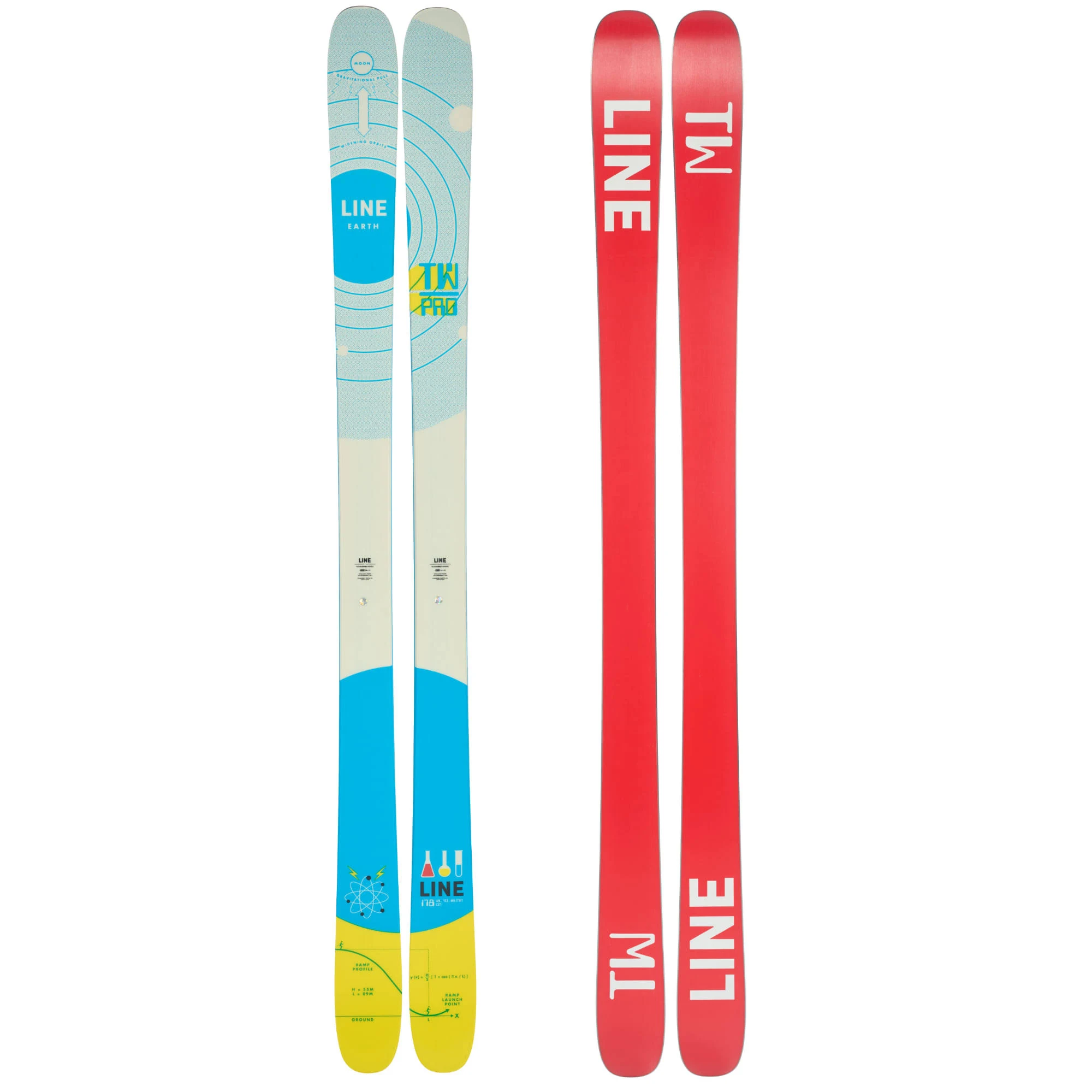 LINE Men's Tom Wallisch Pro Lightweight Durable Stable Freestyle Snow Skis 2024