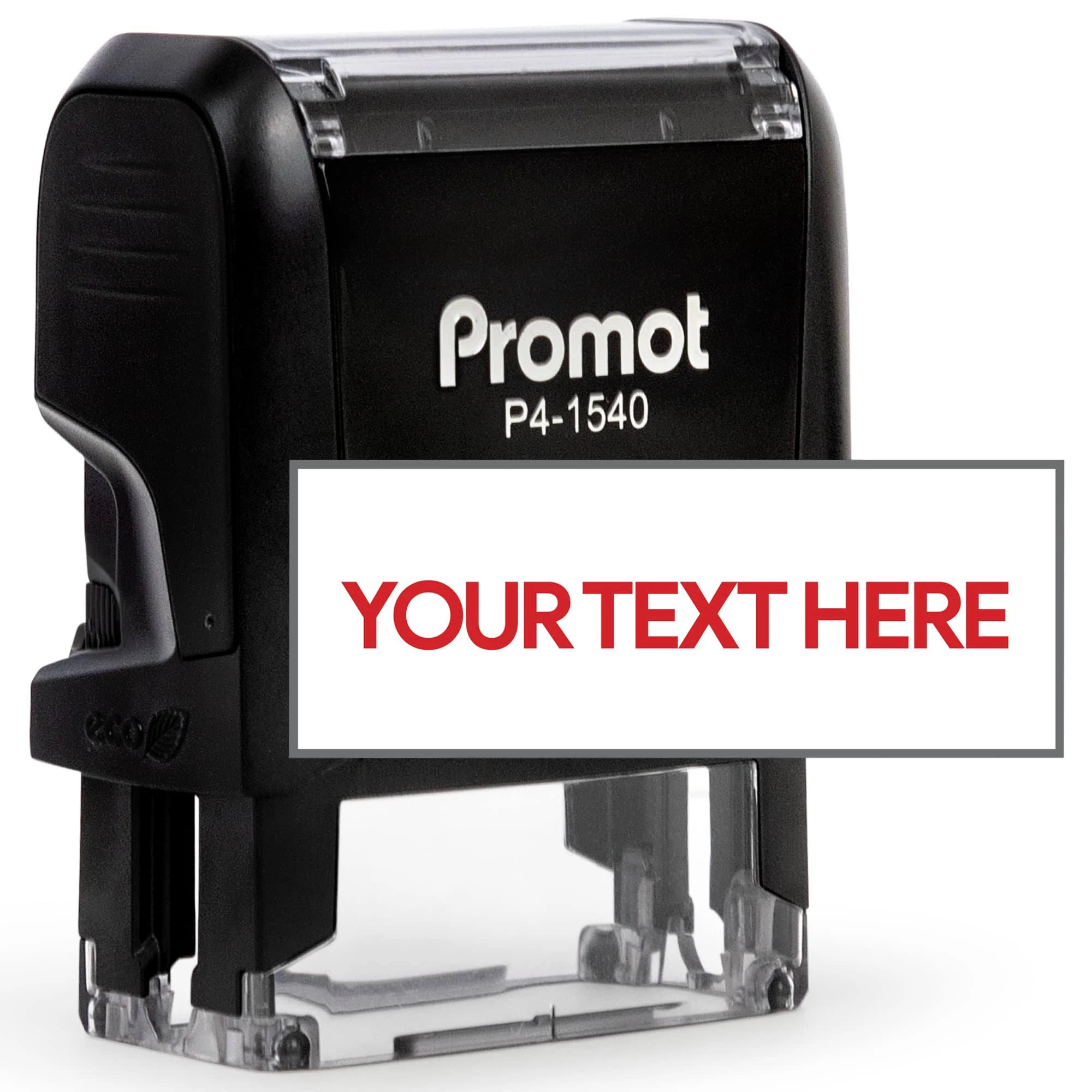 Promot Self Inking 1 Line Custom Stamp - Personalized Name Stamp for Office, Teacher, Address & Business Label Stamp - Choose Font, Ink Color, Pad, Self Inking for Personal & Professional Use - Medium