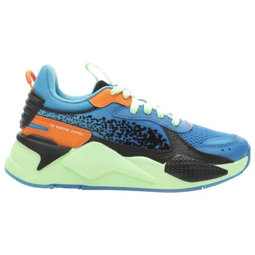 Puma Boys RS-X - Running Shoes Blue/Volt/Black Size 07.0