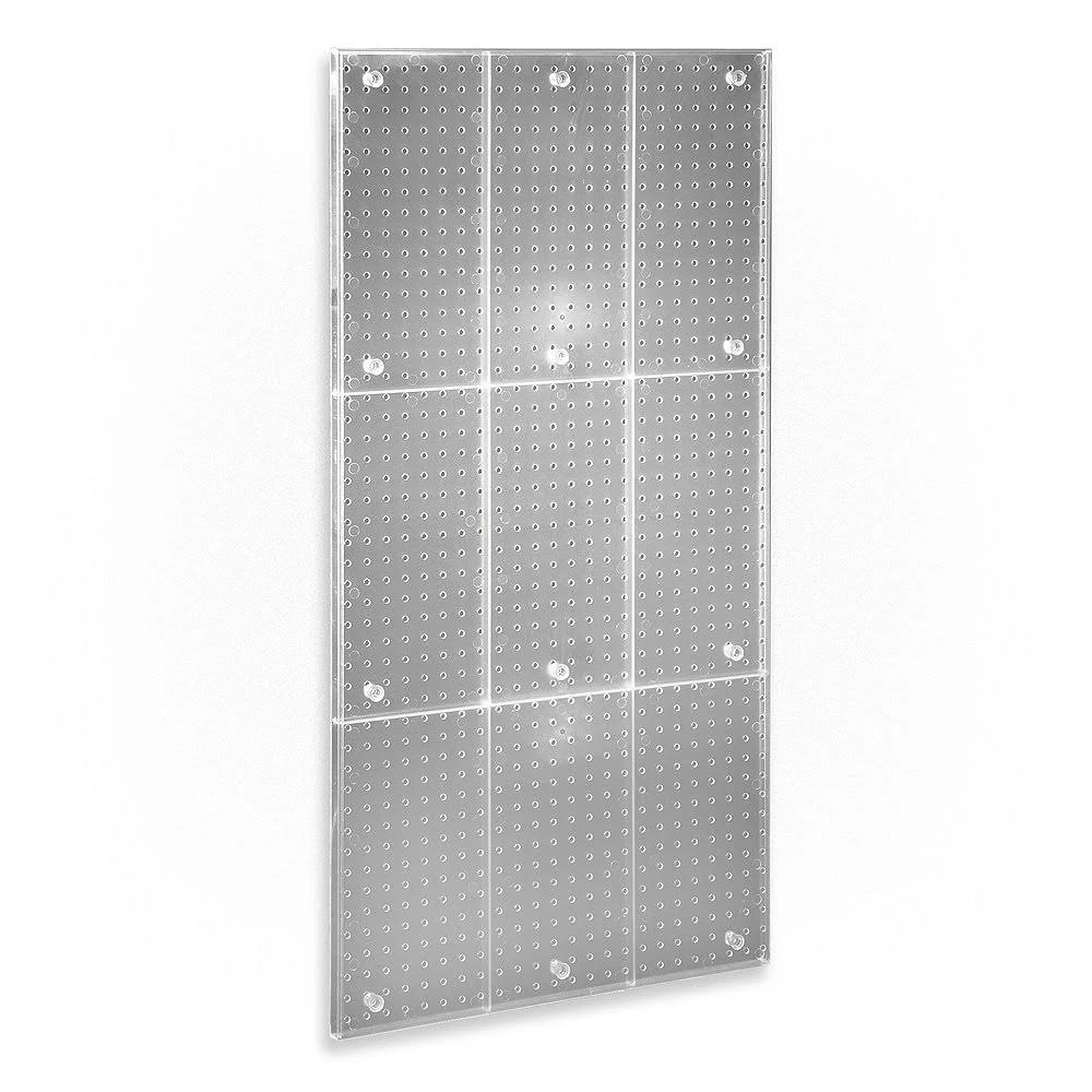 Azar 48" x 24" Pegboard Wall Panel, Clear (700248-CLR)