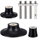 4 Pieces Disc Pad Holder Bristle Disc Set Including 1, 2, 3 Inch Sander Disc Hol