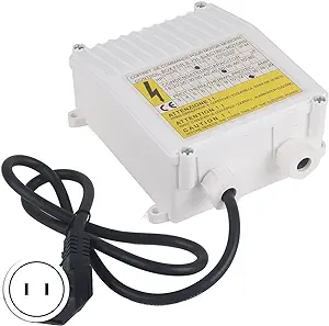 Pump Control Box Suction Pump Controller Household Deep Well Pump Submersible Pump External Control Box(1.5KW 50uf 13A US Plug 110V)