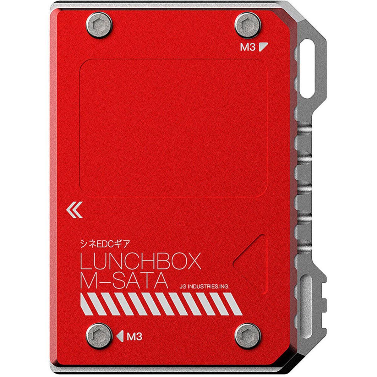 ANDYCINE Lunchbox Magnalium Case for mSATA SSD to Atomos Ninja V Attachment (Red)