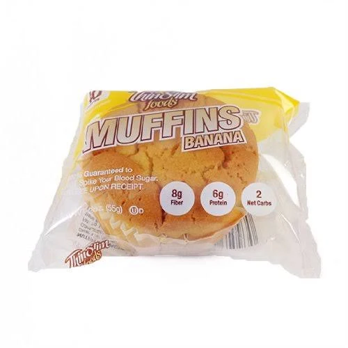 ThinSlim Foods Keto Muffins Banana Low Calorie Muffins