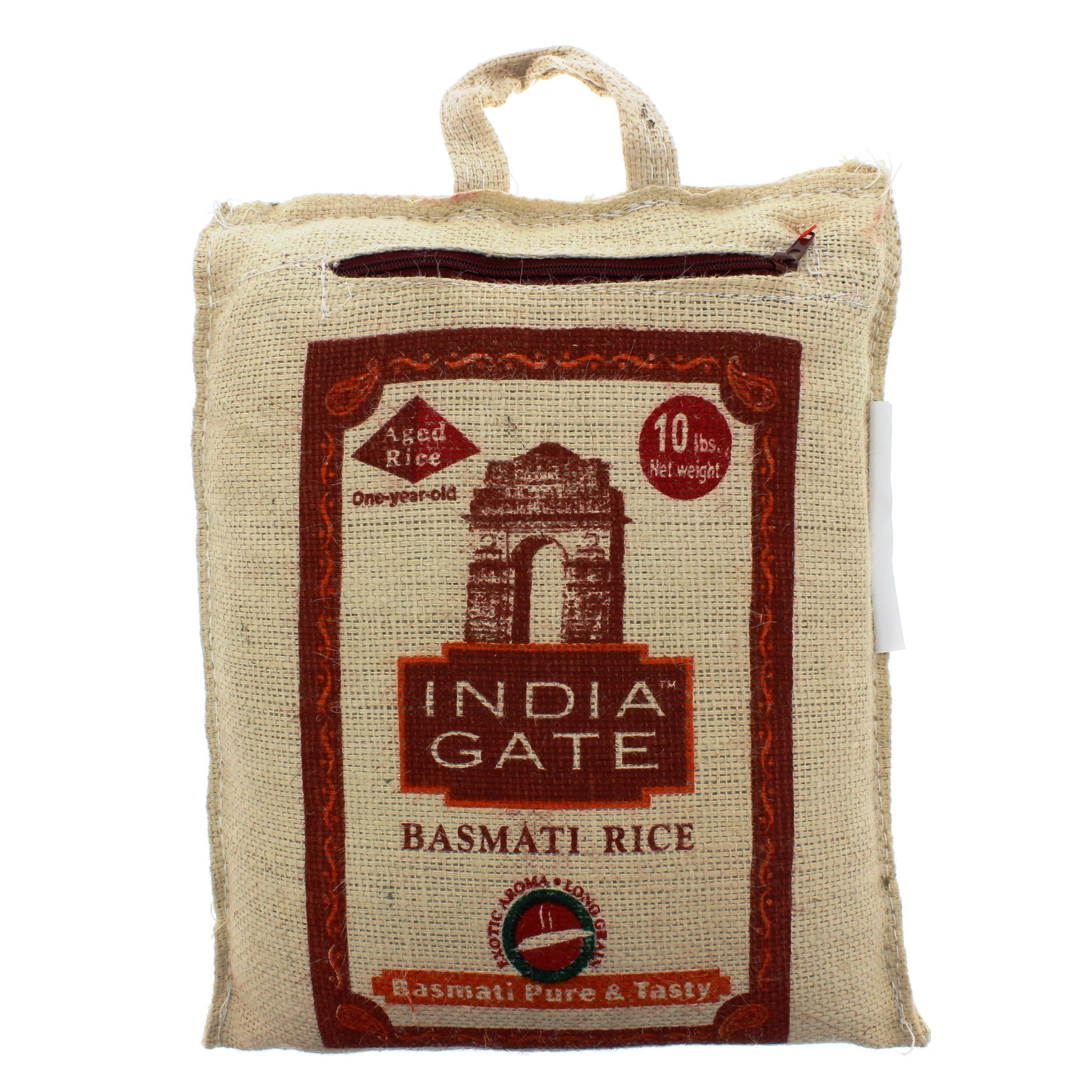 India Gate Basmati Rice, Long Grain - 10 lbs (4.54 kg)