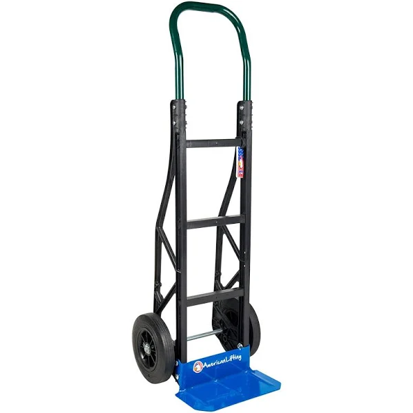 600 lb Capacity Ultra Lightweight Super Strong Nylon Convertible Hand Truck & Dolly Green / Blue