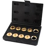 O'SKOOL 10 pcs Brass Router Template Bushing Guides Sets Fit Any Router Sub-base of the Porter Cable style