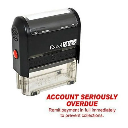 Overdue Self Inking Bill Collection Stamp